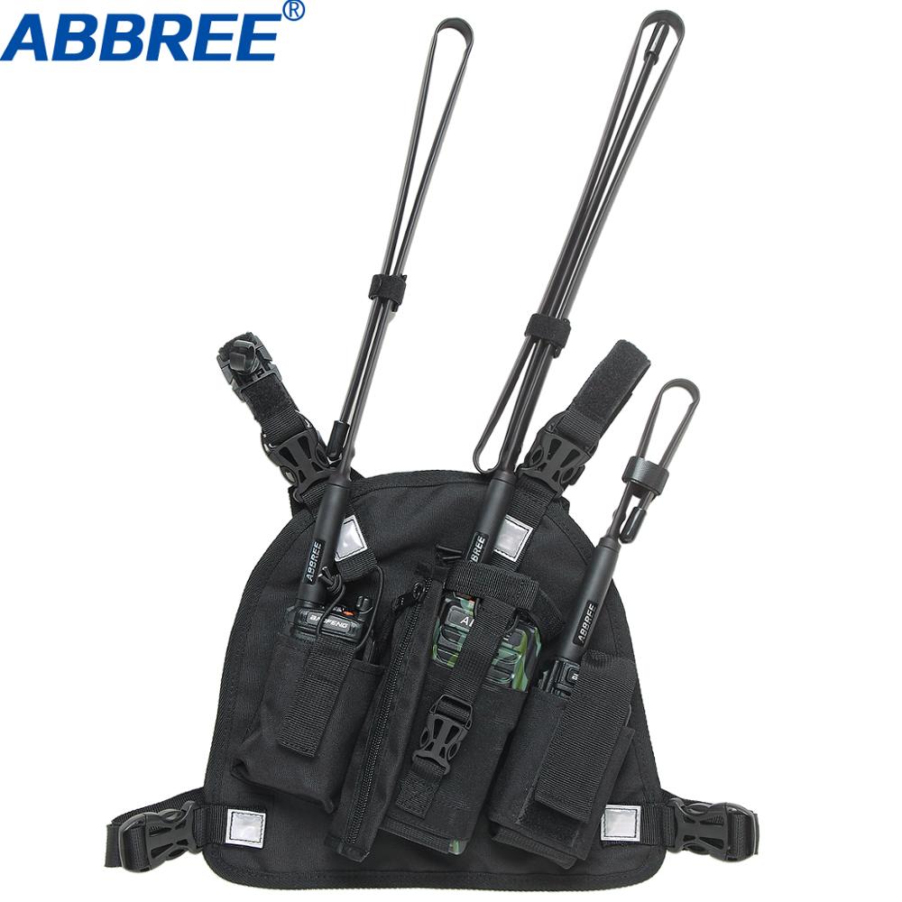 Baofeng Dubbele Radio Schouderholster Borst Harnas Houder Vest Rig Voor Tweeweg Radio Redding Essentials