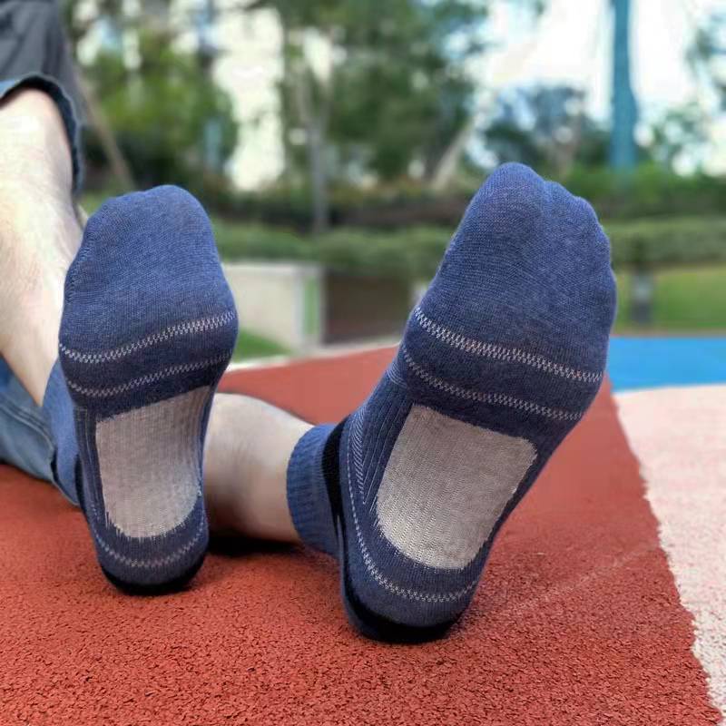 10 PZ = 5 Paia di Cotone di Alta Qualità Nuovo Autunno Calzini da Uomo Corsa Inverno Casual Traspirante Calzini Attivi Della Banda Calzini Sportivi EUR38-48