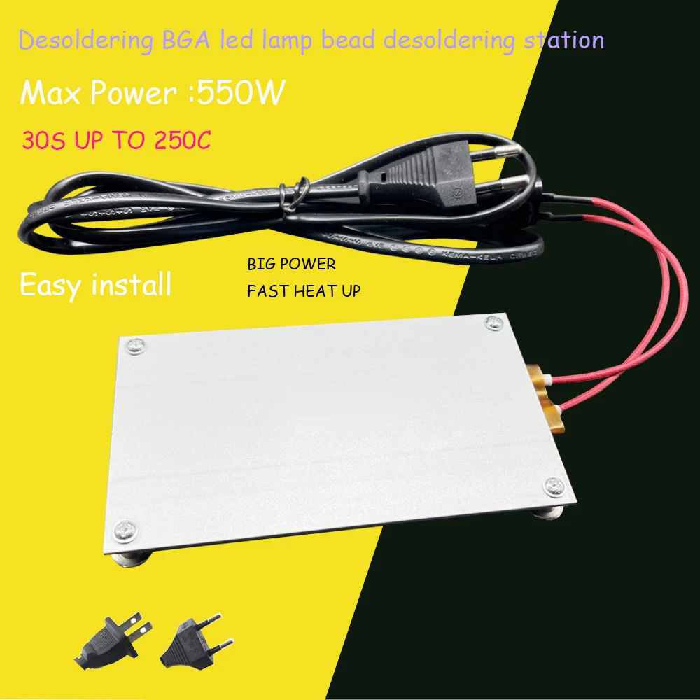 Desoldering BGA led โคมไฟลูกปัด desoldering station BGA PCB แผ่นซ่อมสถานีความร้อน LCD strip ชิปซ่อมเทอร์โมแผ่น