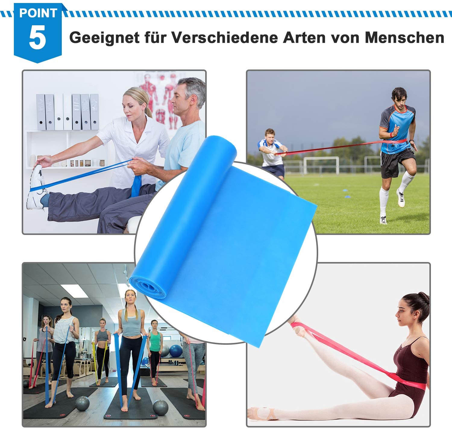 Elastische Fitnessbänder, 3 Stück, Widerstandsbänder, elastische Fitnessbänder, Yoga, Pilates, Crossfit, Dehnen, muskulöse Trainingsgeräte