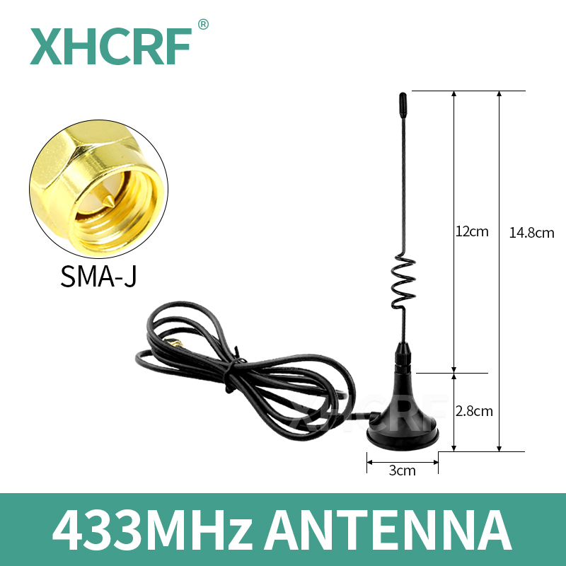 LoRa 433 MHz Antenne für Drahtlose Modul Im Freien Starke Magnetische Peitsche Antennen 433 MHz für Motherboard SMA Männlichen