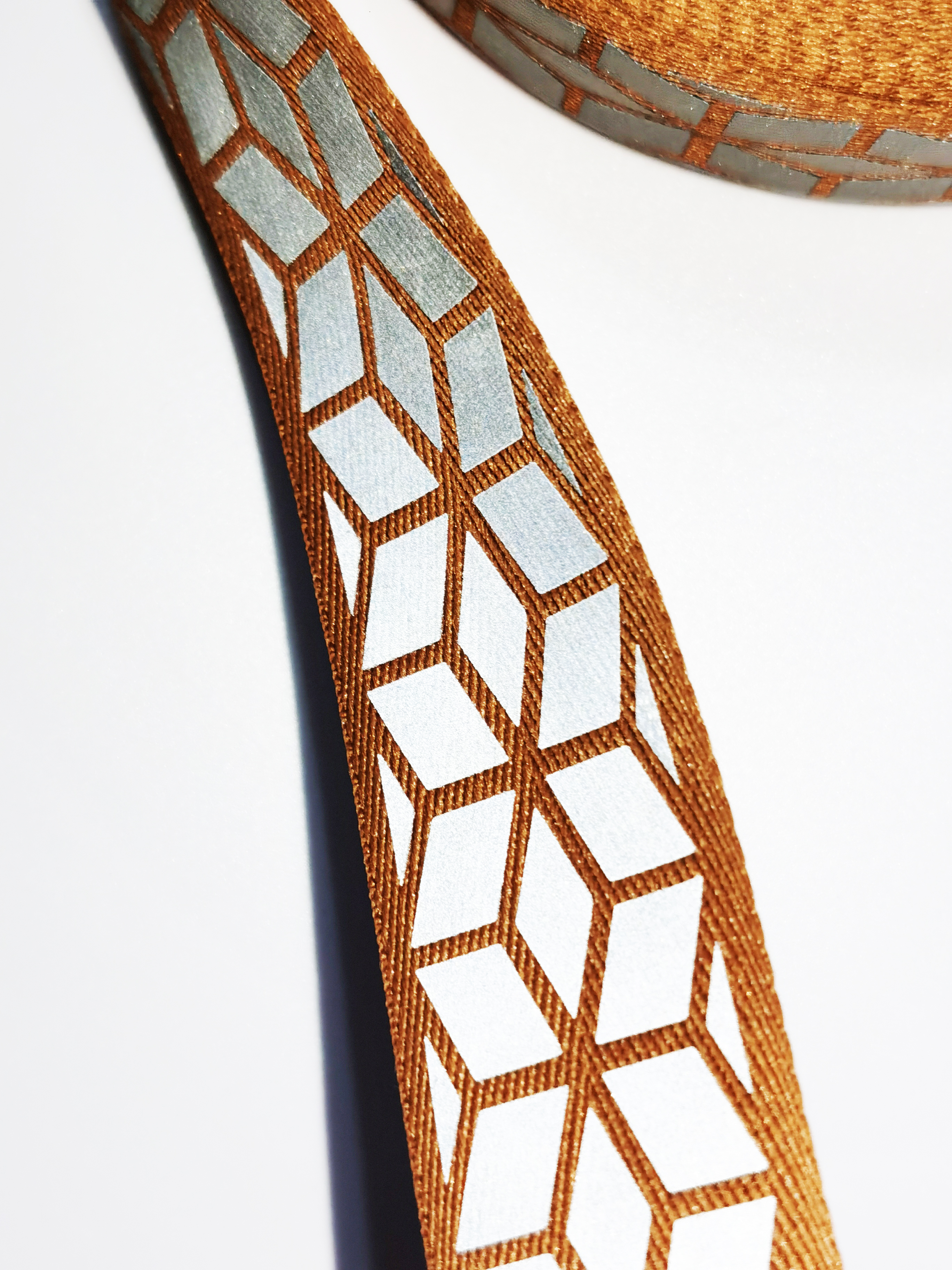 高輝度反射webbing,プリントテープ縫製,2.5cm,衣服のバッグを縫う,5メートル