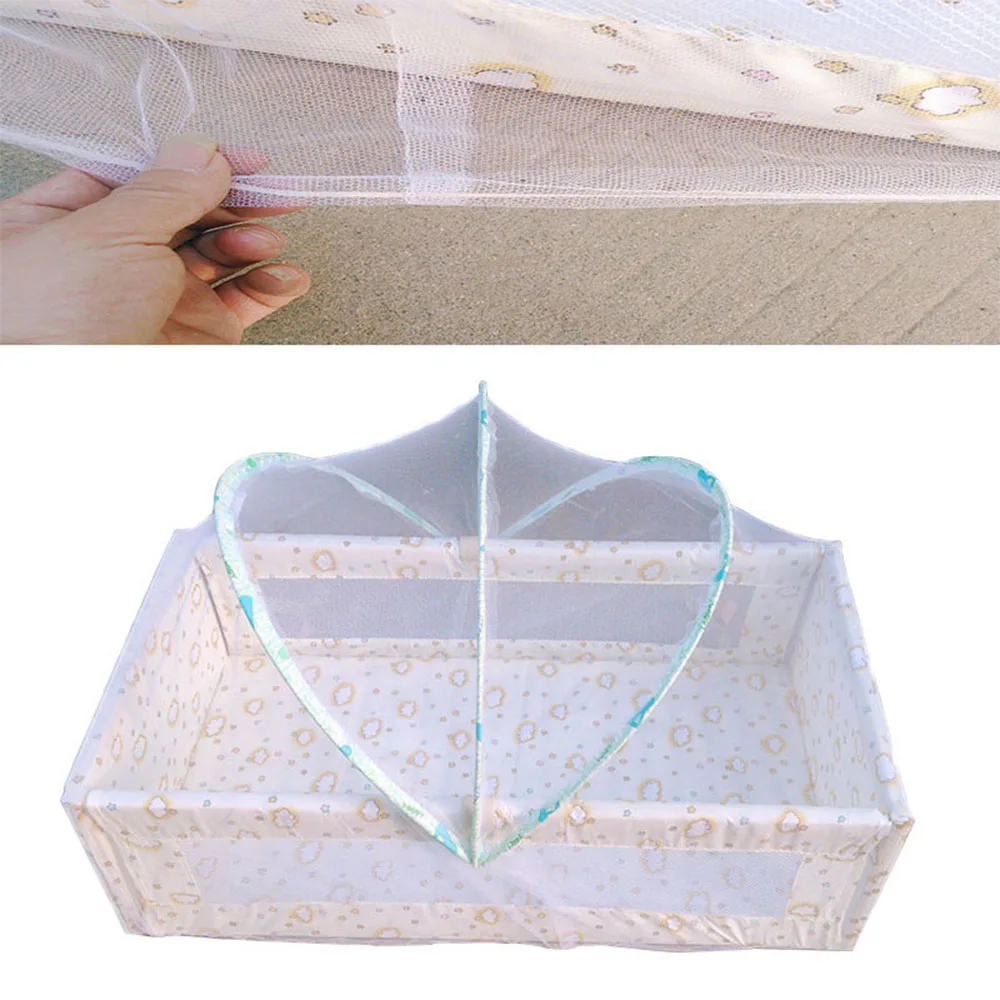 เตียงเด็กมุ้งกันยุงพับสาวโค้งมุ้งกันยุงแบบพกพาตาข่ายสําหรับทารก Cradle Canopy เตียงเปลเด็กทารก