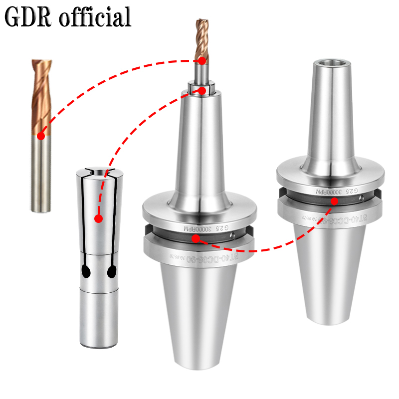 BT30 BT40 BT50 DC6 DC8 DC12 держатель инструмента BT DC Pull Back держатель инструмента BT30 dc6 dc8 dc12 bt sdc sdc6 sdc8 sdc12 цанга держателя инструмента