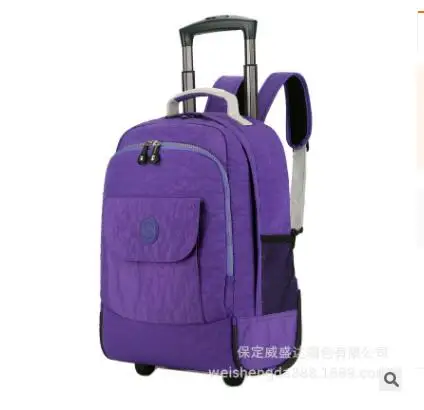 Mochilas com rodas para laptop, à prova d'água, viagem, carrinho, mochila de grande capacidade, para carregar com bagagem