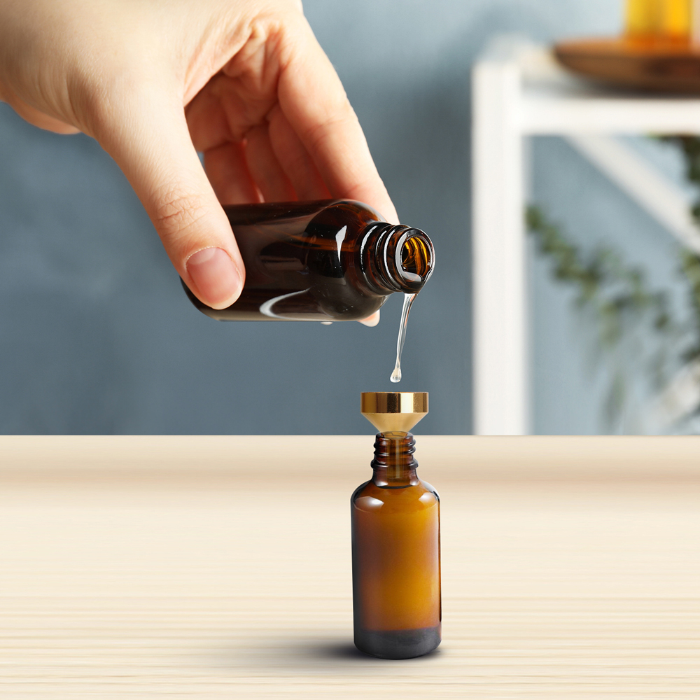 5ชิ้น/แพ็คมินิโลหะช่องทางบรรจุขนาดเล็กขวดถ่ายโอนข้อมูล Liquid Refill น้ำหอมน้ำมันหอมระเหย Dispensing เครื่องมือ Lab Supplie