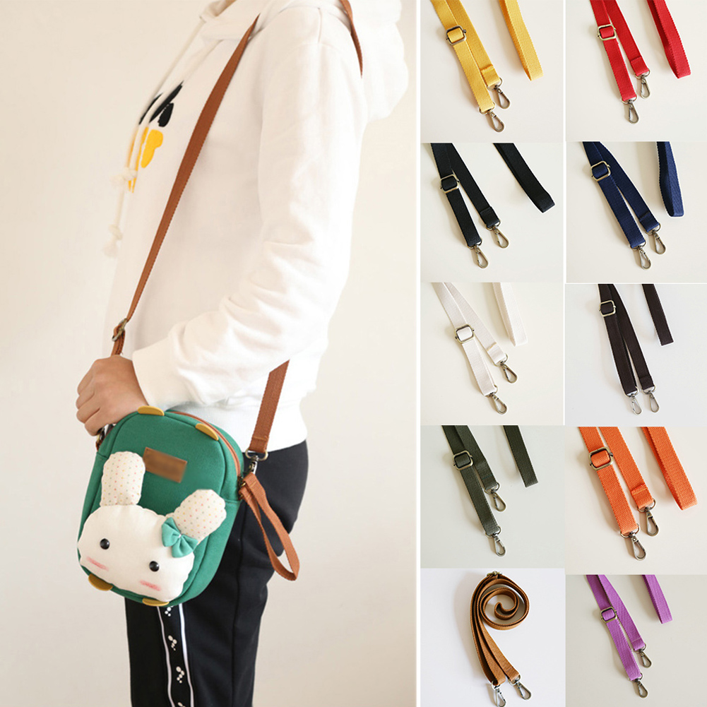 130 cm Canvas Verstellbarer Taschengurt Unisex Mode Ersatz Candy Color Tasche Schultergurt Gürtel Reine Farbe Taschenzubehör