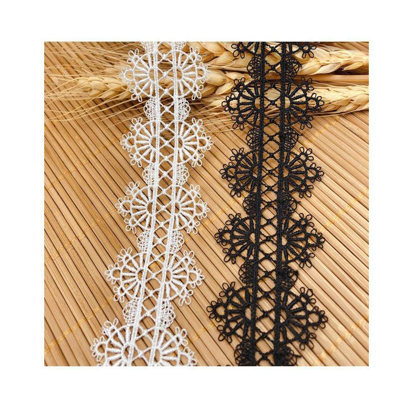 5 หลา/Lot ทวิภาคีผ้าลูกไม้ DIY Home Soft ตกแต่งเสื้อผ้าอุปกรณ์เสริม