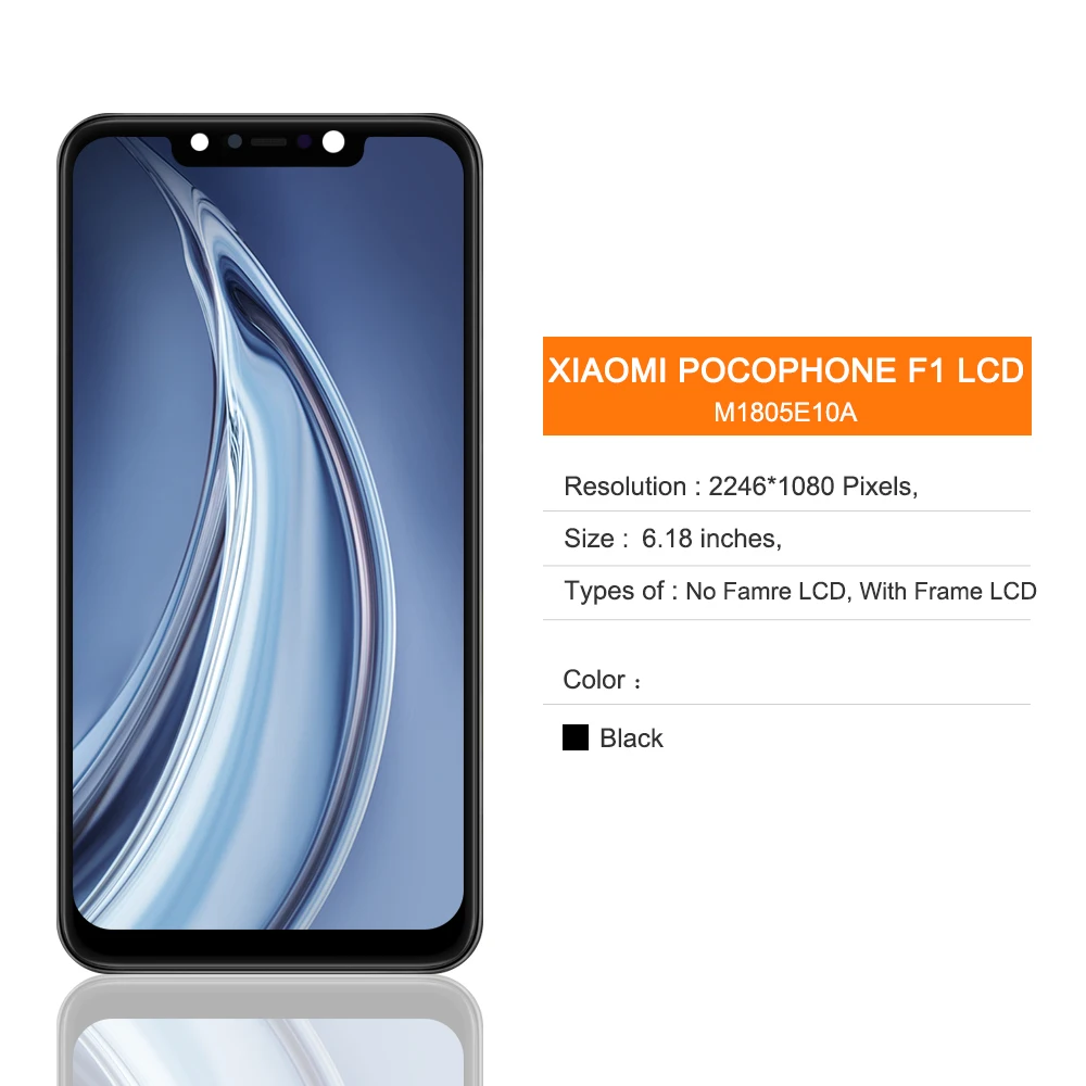 6.18 "Bildschirm für Xiaomi Poco F1 LCD Touchscreen Ersatz Digitalis ierer Baugruppe für Mi Poco phone F1 Display Ersatzteile Rahmen