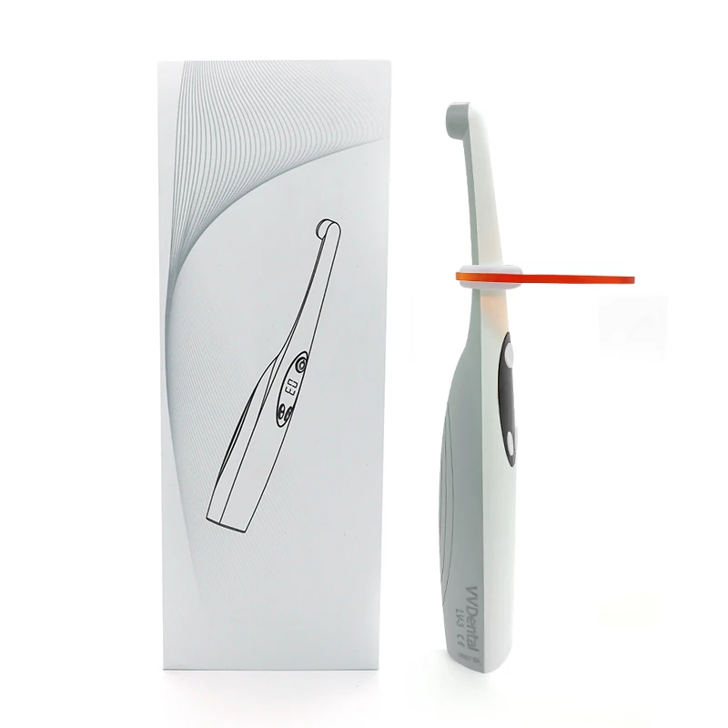 VVDental ไร้สาย LED ทันตกรรม Curing Light ทันตกรรม Polymerize เรซิ่น Cure โคมไฟจัดฟันทันตกรรมอุปกรณ์ 2200 mW/c ㎡   ไฟ LED