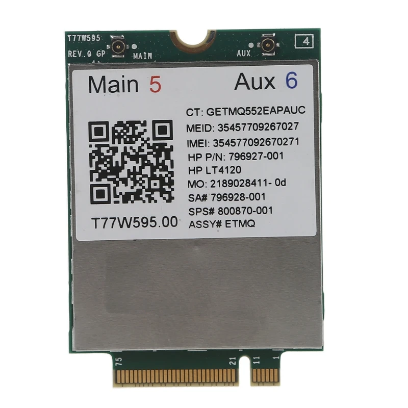 Модуль LT4120 Lte T77W595, 150 Мбит/с, модуль модема WWAN M.2 для hp-Probook/EliteBook 840 850 820 745