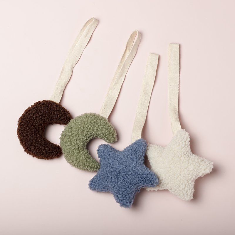 Attache-sucette pour bébé Sherpa Star Moon, chaîne de sucette pour nouveau-né, porte-tétine en Silicone, porte-factice, sans BPA, accessoire pour bébé