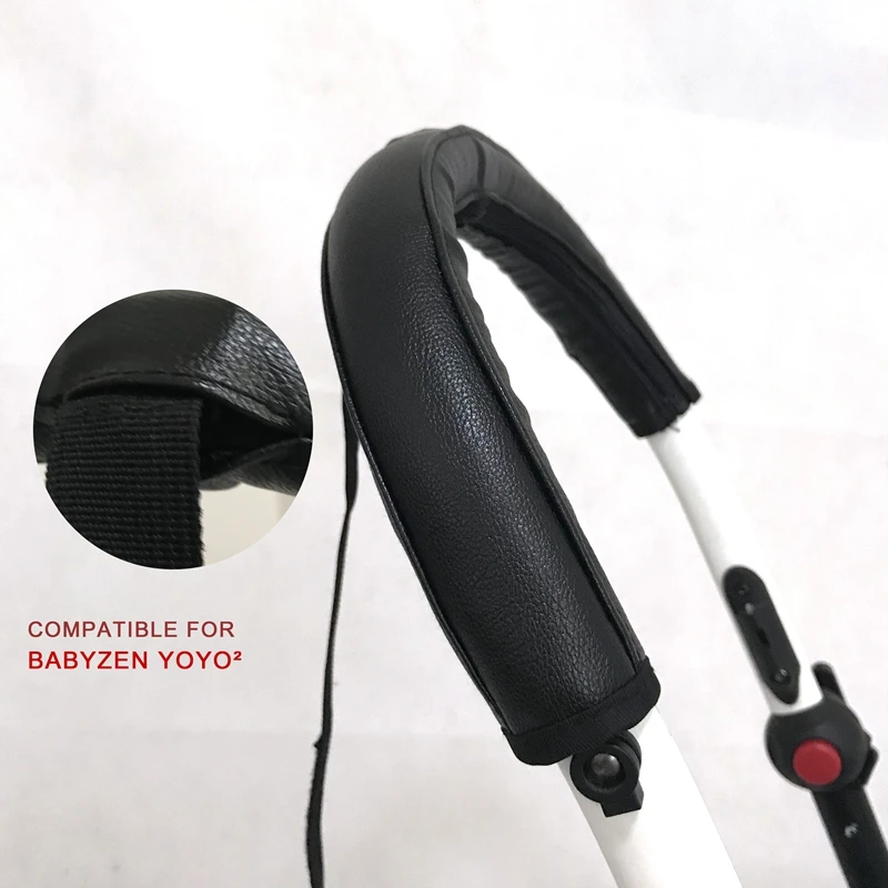 Funda protectora de PU para reposabrazos de cochecito, compatible con Babyzen Yoyo 2 /yoyo +/yoyo, funda con mango de barra parachoques, accesorios