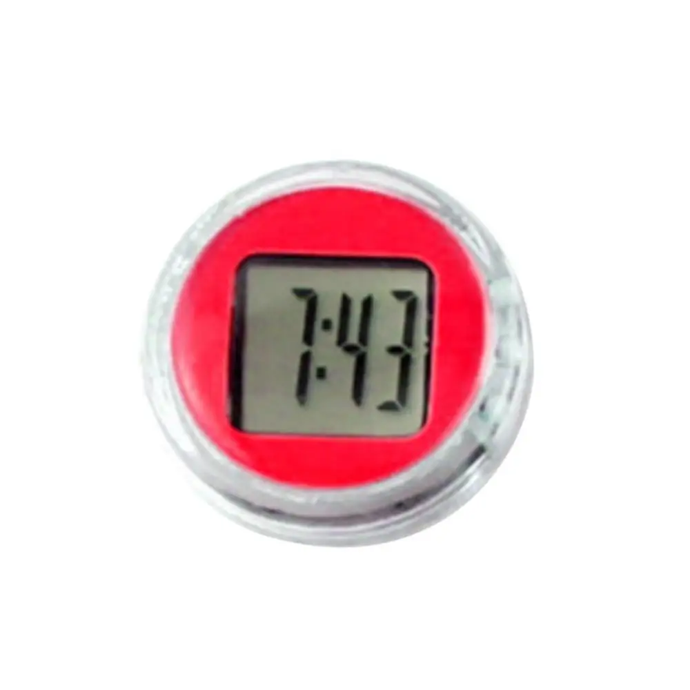 Mini reloj Universal impermeable para motocicleta y bicicleta, reloj con pantalla Digital adhesiva, decoración de oficina, accesorios interiores de automóviles