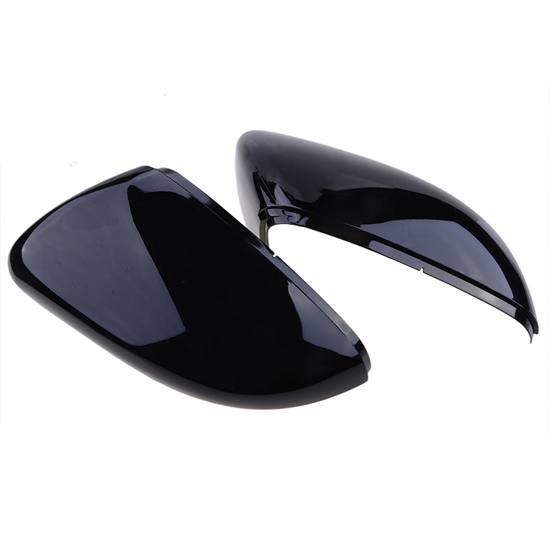 Rhyming preto brilhante espelho retrovisor capa para vw golf 6 mk6 gti r gtd 2008-2013 asa lateral espelho tampa substituição acessórios do carro