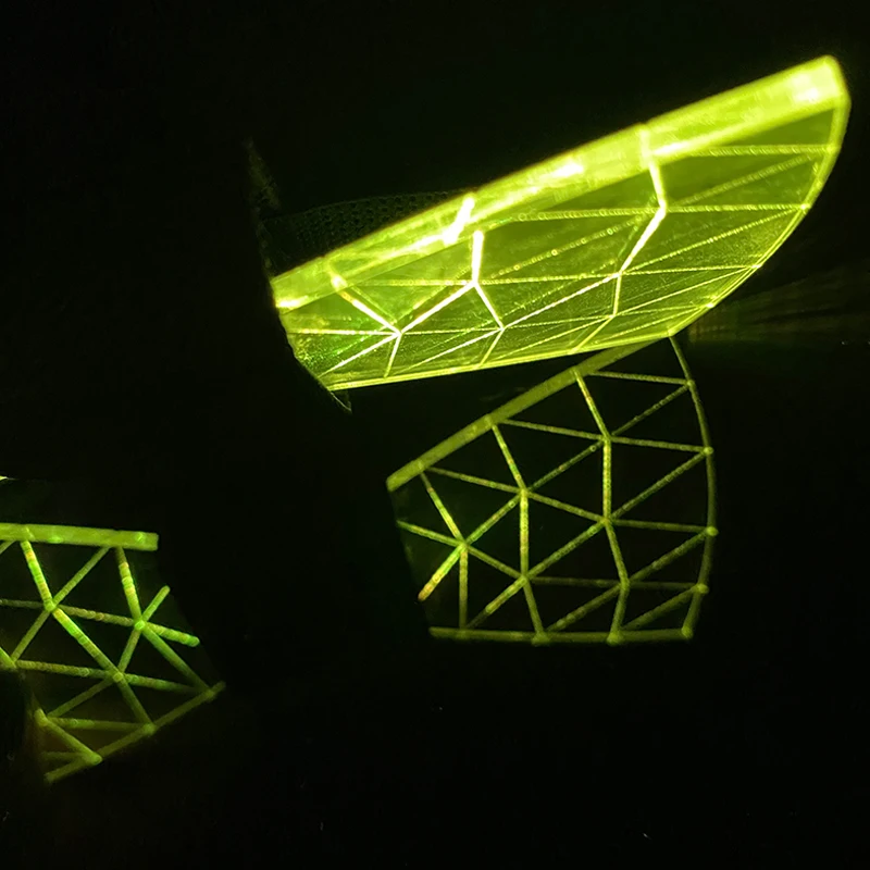 LED 아크릴 나비 넥타이 조명 LED 남자 나비 넥타이 빛나는 나비 넥타이 의상 남자 넥타이 DJ 댄스 글로우 장식 참신 선물 LED 넥타이