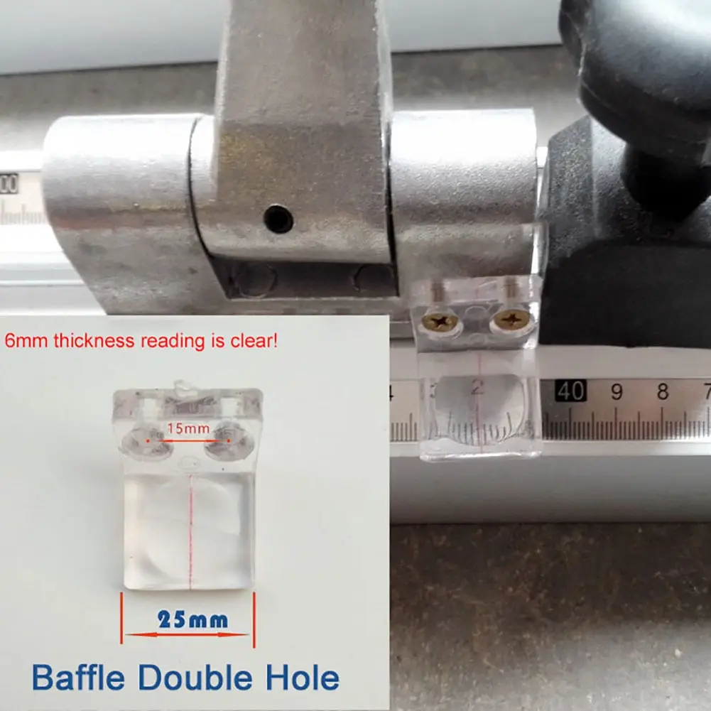 Dày 6Mm Trong Suốt Đọc Gỗ Khóa Phụ Kiện Kính Phóng To Màn Hình Gỗ Chính Xác Hàng Rào Đẩy Bàn Cưa Bandsaws