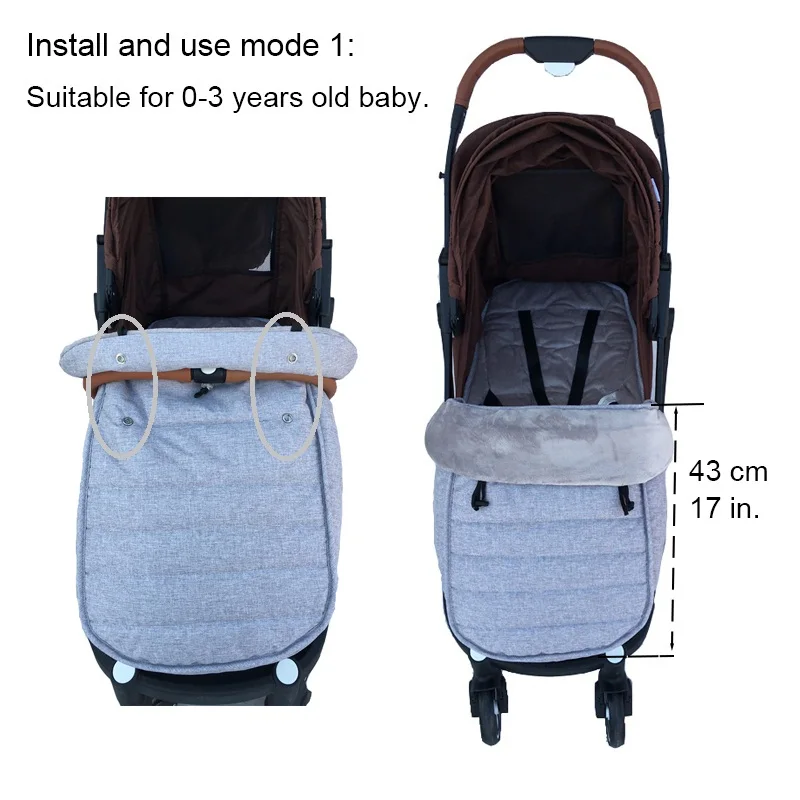 MomTan ®   Carrinho de bebê carrinho de bebê quente footmuff algodão envelope sacos de dormir compatíveis com yoaplus e acessórios universais para carrinho de bebê
