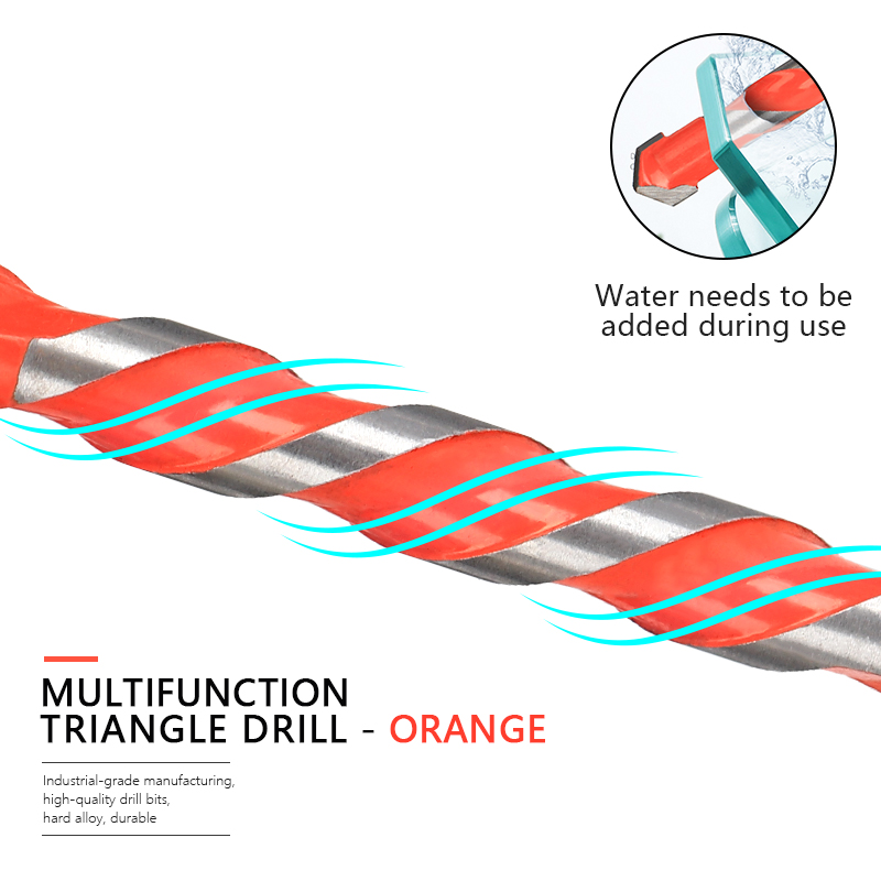 XCAN Mũi Đa Chức Năng Tam Giác Khoan Cho Gạch Men, Bê Tông, Tường, kim Loại Gỗ Khoan Lỗ Cắt Kính Mũi Khoan