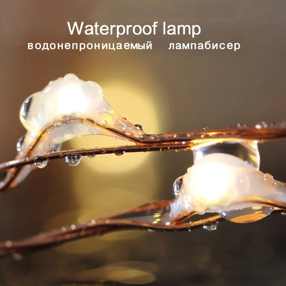 2M LED String Light 20LEDs กันน้ําสีเงิน Fairy Light แบตเตอรี่ขับเคลื่อนสีแดงสีฟ้าสีเขียวสีชมพูตกแต่งสําหรับปาร์ตี้วันหยุด