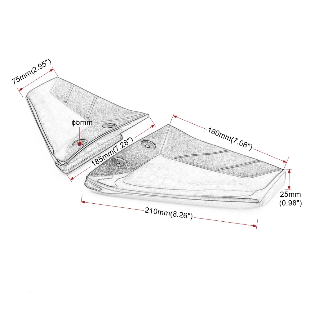 1 Paar Kleine Draagvleugelboot Motor Stabilisator Enigne Componenten Voor 4-50 Pk Buitenboordmoer Abs Zwarte Bootonderdelen