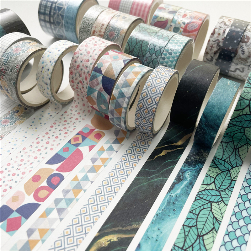 3-teiliges Washi-Tape mit grundlegender Geometrie, Vintage-Sternenhimmel, Kunst, dekoratives Klebeband, DIY, Scrapbooking, Aufkleber, Etikett, Schreibwaren