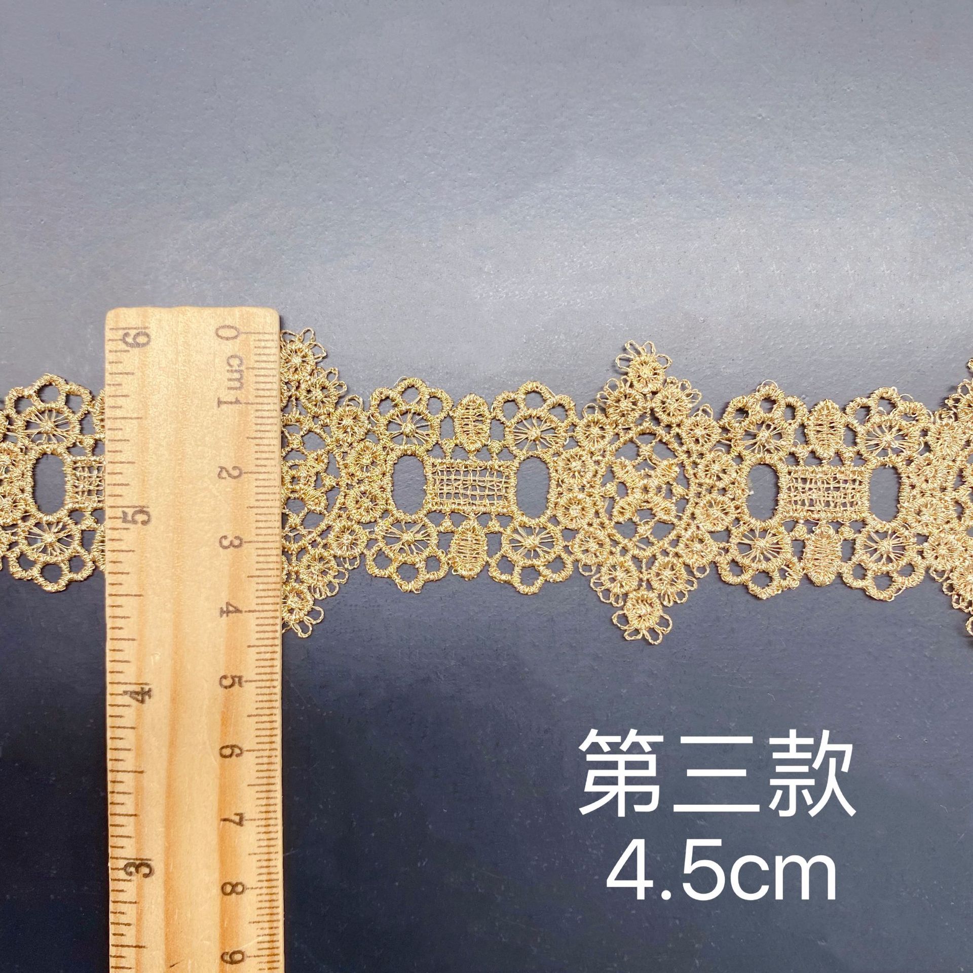 3 jardas flores bordadas amor tecido de renda dourada fita guarnição decorações artesanais pano diy acessórios de costura de casamento