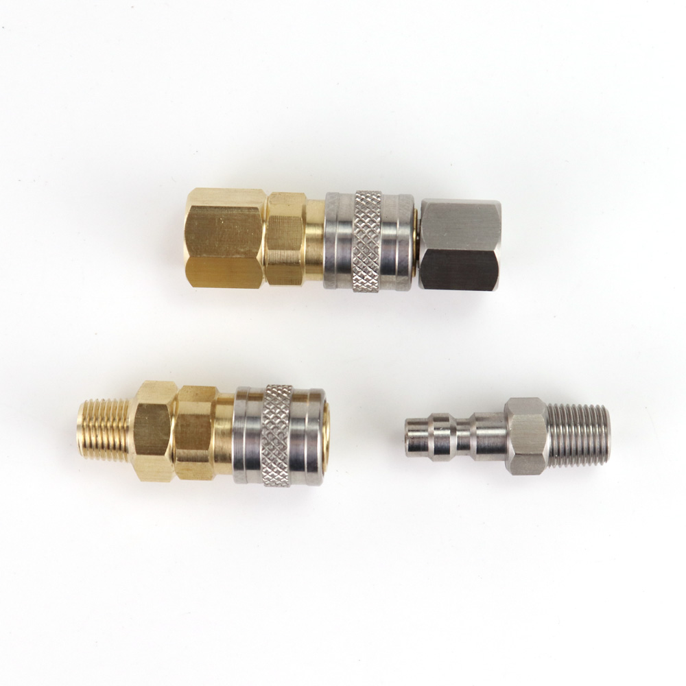 ใหม่ Foster Quick Disconnect Coupler สแตนเลสชายปลั๊ก22-2หรือ23-2หญิง Coupler 2202หรือ2302(1/8 Npt Thread)