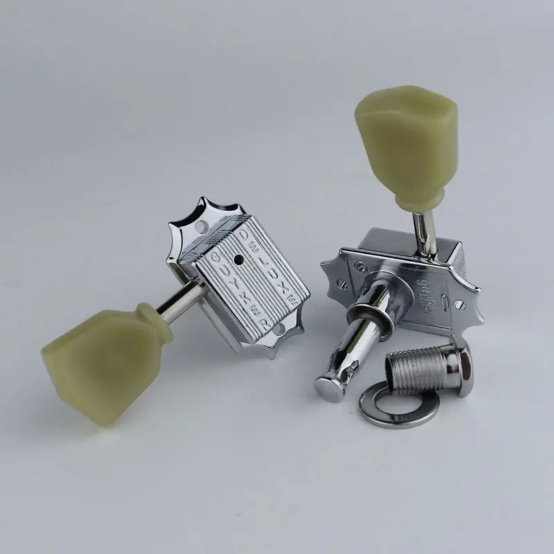 1 комплект Guyker Deluxe Vintage 135 Keystone в винтажном стиле, гитарная машинная головка, тюнеры для леспулы, гитарный никель/хром