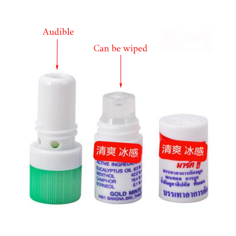 Inhalador de nariz tailandés, aceite de menta, aceite fresco para asma, drenaje Nasal, refrescante, estudiantes, aceite fresco antironquidos, tubo de ocho centavos