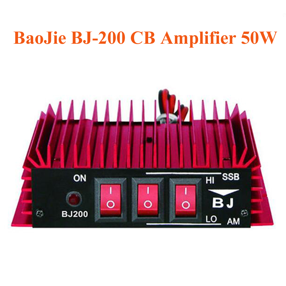 BaoJie BJ-200 50W CB Radio Leistungsverstärker HF Verstärker 3-30 MHz AM/FM/SSB/CW Walkie Talkie CB Verstärker