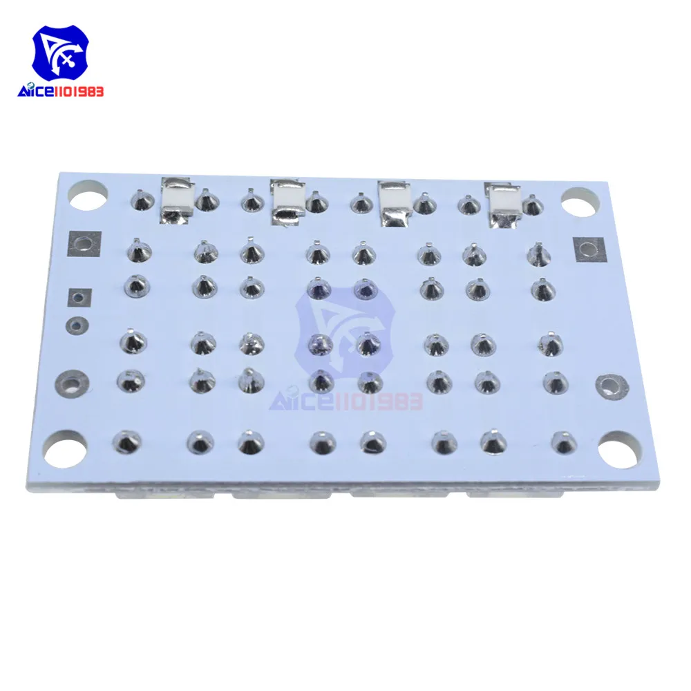 diymore DC 3V-5V 12 Bits LED Super Bright White Piranha LED Board LED Lights Lamp
