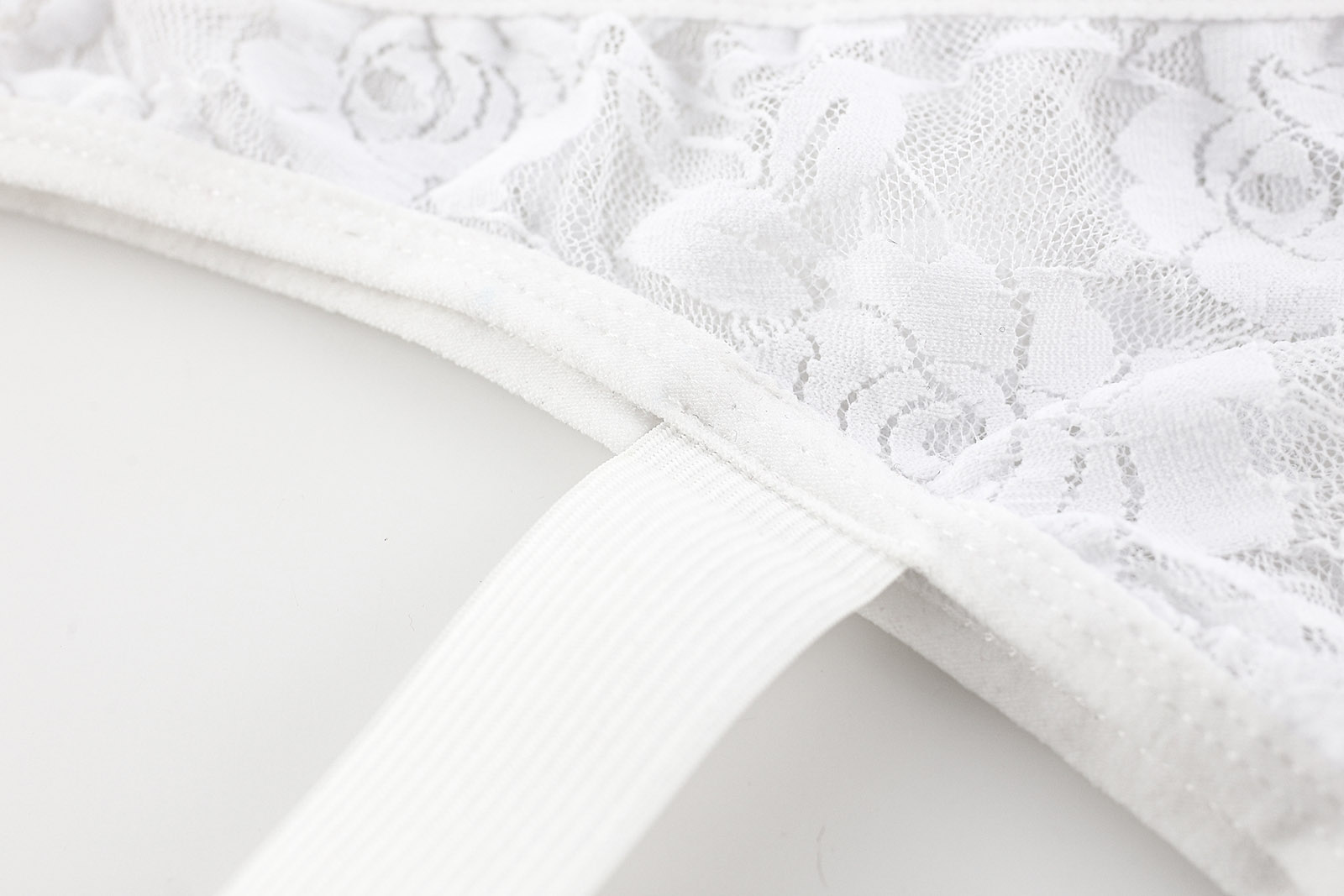 CLEVER-MENMODE Männer Unterwäsche Sexy Spitze Höschen T-back Tanga Suspensorium Bein Strap Dessous Männliche Transparente Unterhose Plus Größe