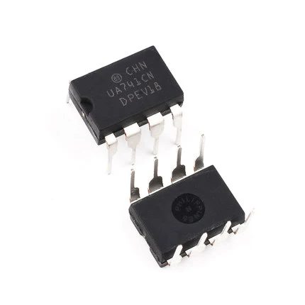 10 Buah DIP8 IC UA741CN UA741CP UA741 OP Amp LM741 741 TI IC OPAMP GP 1MHZ Asli