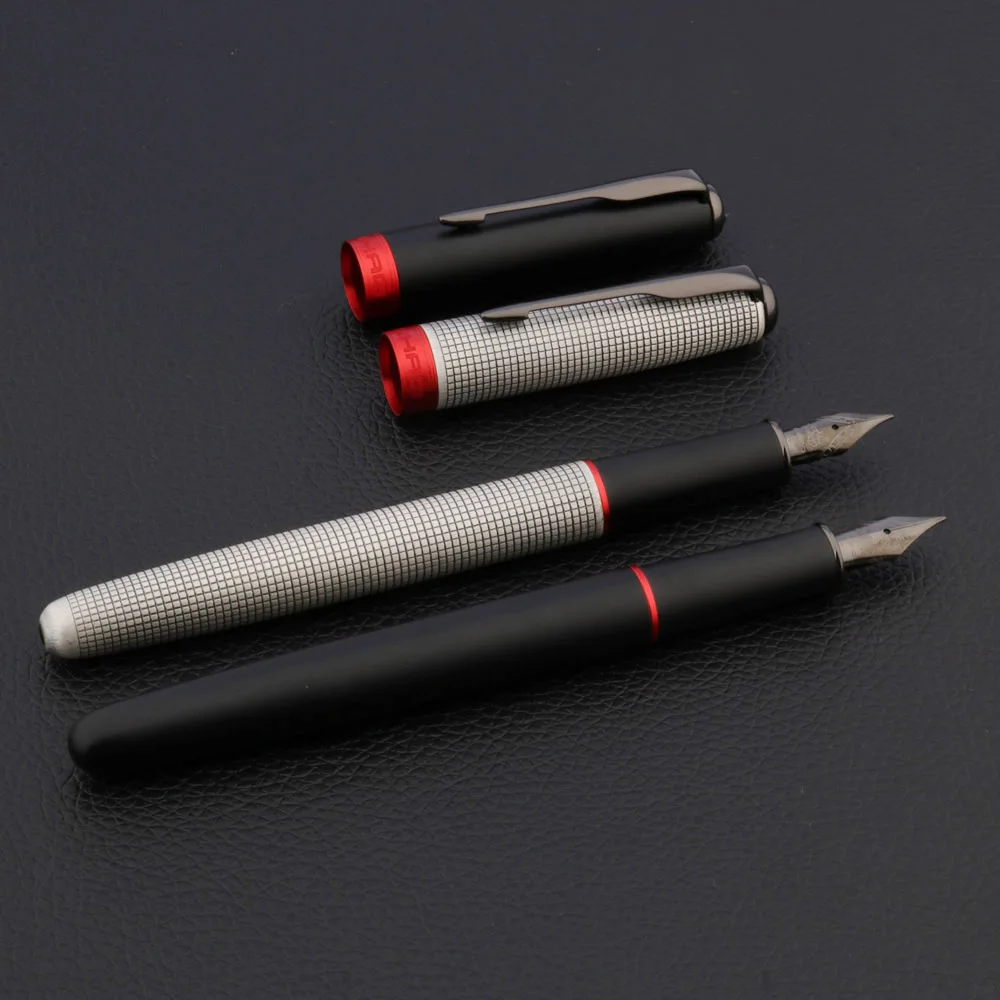 Sang Trọng JINHAO 75 Bút Máy Ca Rô Lấy Tro Lông Mũi Tên Thép Vonfram Đen Ngòi Cổ Điển Mực In Văn Phòng HỌC TẬP BÚT