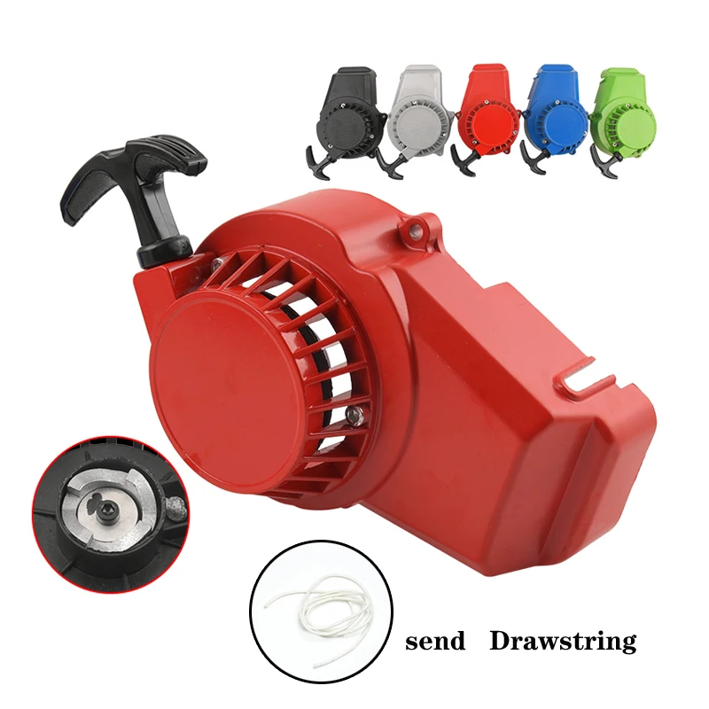 Nhôm Kéo Bắt Đầu Giật Khởi Động Một Phần Cho 2 Thì 47cc 49cc Động Cơ Bỏ Túi Xe Đạp Mini Moto Bụi Bẩn Trẻ Em ATV Quad 4 Bánh