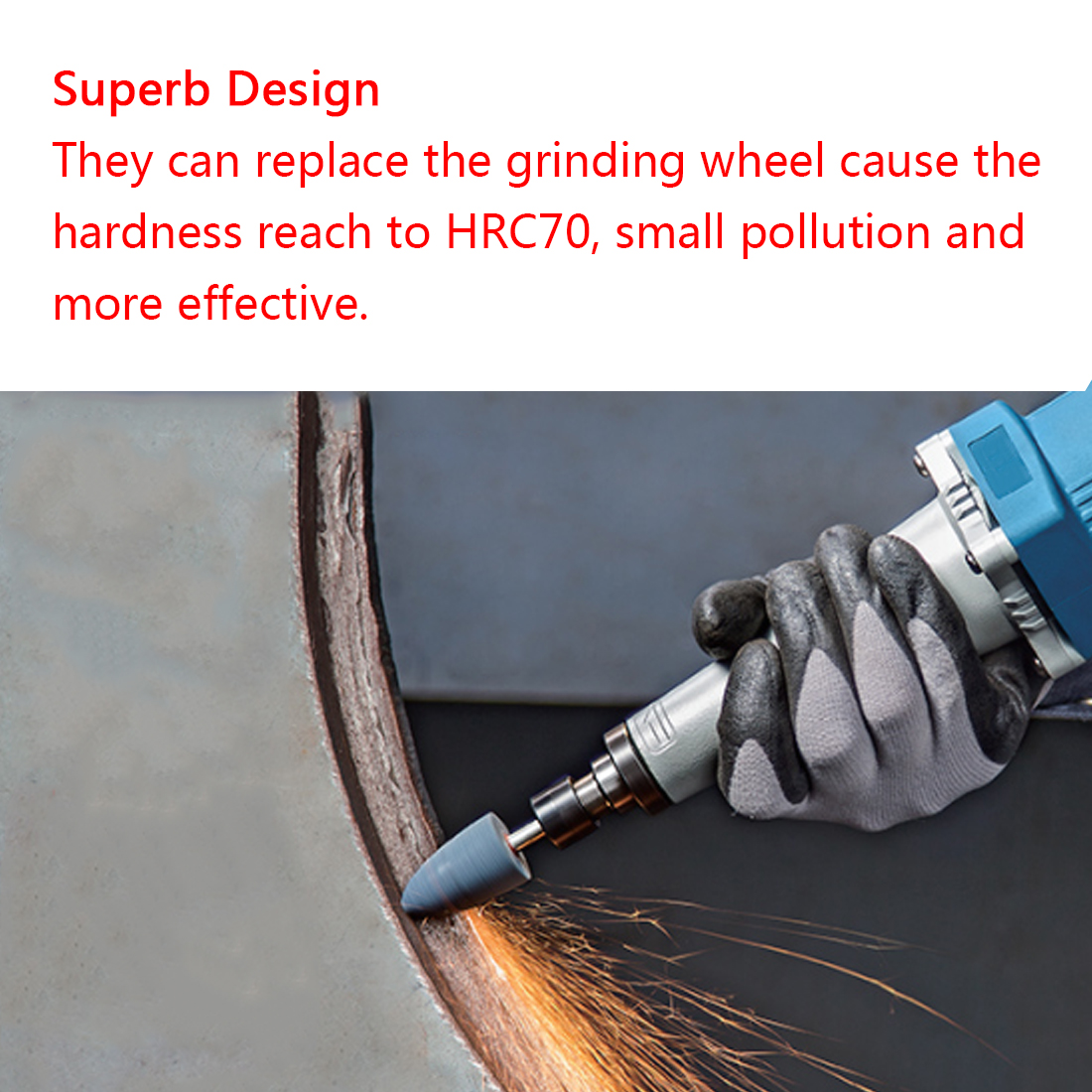 ドレメル回転工具用ヘッド研磨ヘッド,電動砥石,アクセサリー,10個