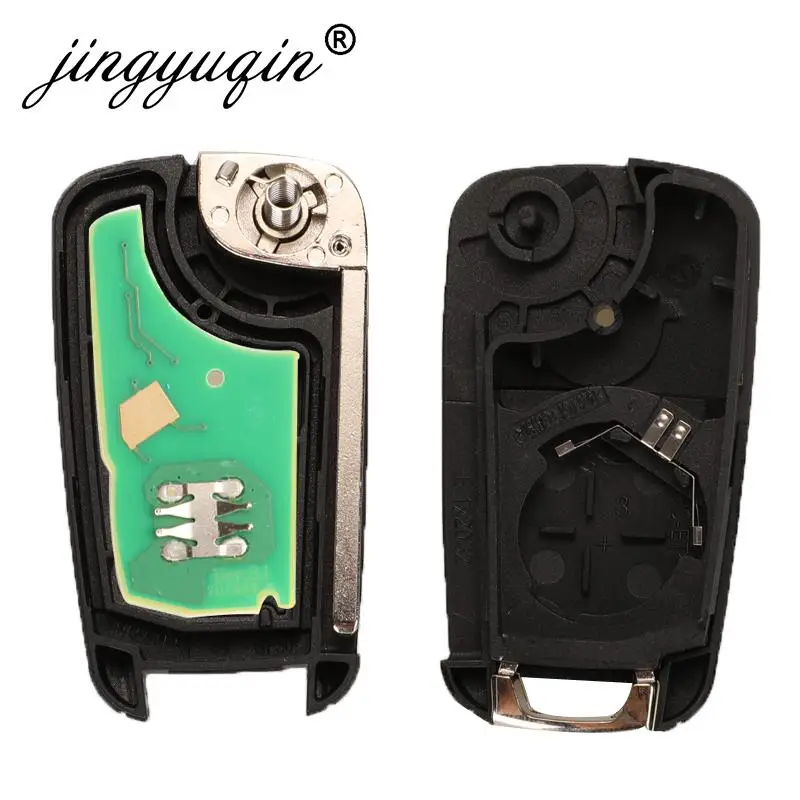 jingyuqin 2/3/4/5 Buttons Car Remote Key DIY for OPEL/VAUXHALL Astra J Corsa E Insignia Zafira C 2009-2016 315 / 433MHz PCF7937E