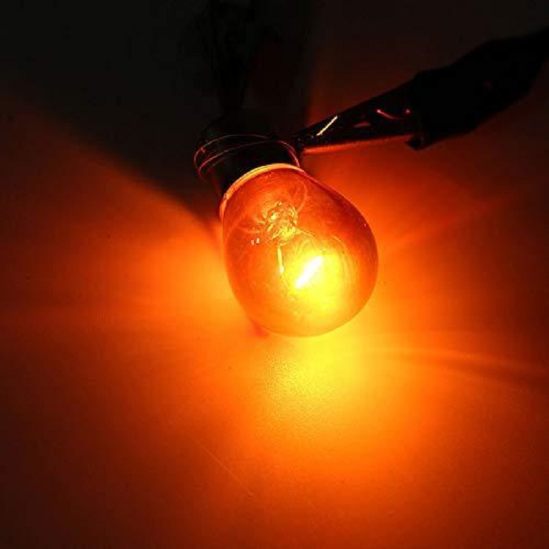 1 Chiếc PY21W S25 BAU15S LED P21W BA15S 1156 LED Bạc/Chrome Hổ Phách Kính 12V 21W đuôi Đèn Dừng Đèn LED Tín Hiệu