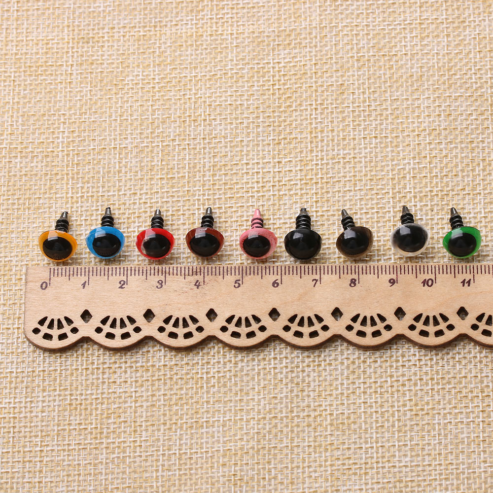 20 Chiếc/8/10/12/14 Mm Búp Bê Con Rối An Toàn Mắt Đồ Chơi Mắt Phối Màu Thủ Công Động Vật gấu Bông Đồ Chơi Nhồi Bông Với Máy Giặt Phụ Kiện