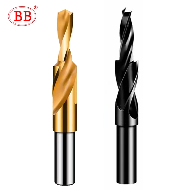 BB Counterbore Xoắn Mũi Khoan Bước Kép Cắt Bit HSS Cho Kim Loại 90 180 Độ M3 M4 M5 M6 M8 M10 m12 Nón Dụng Cụ Khoan 1 Cái