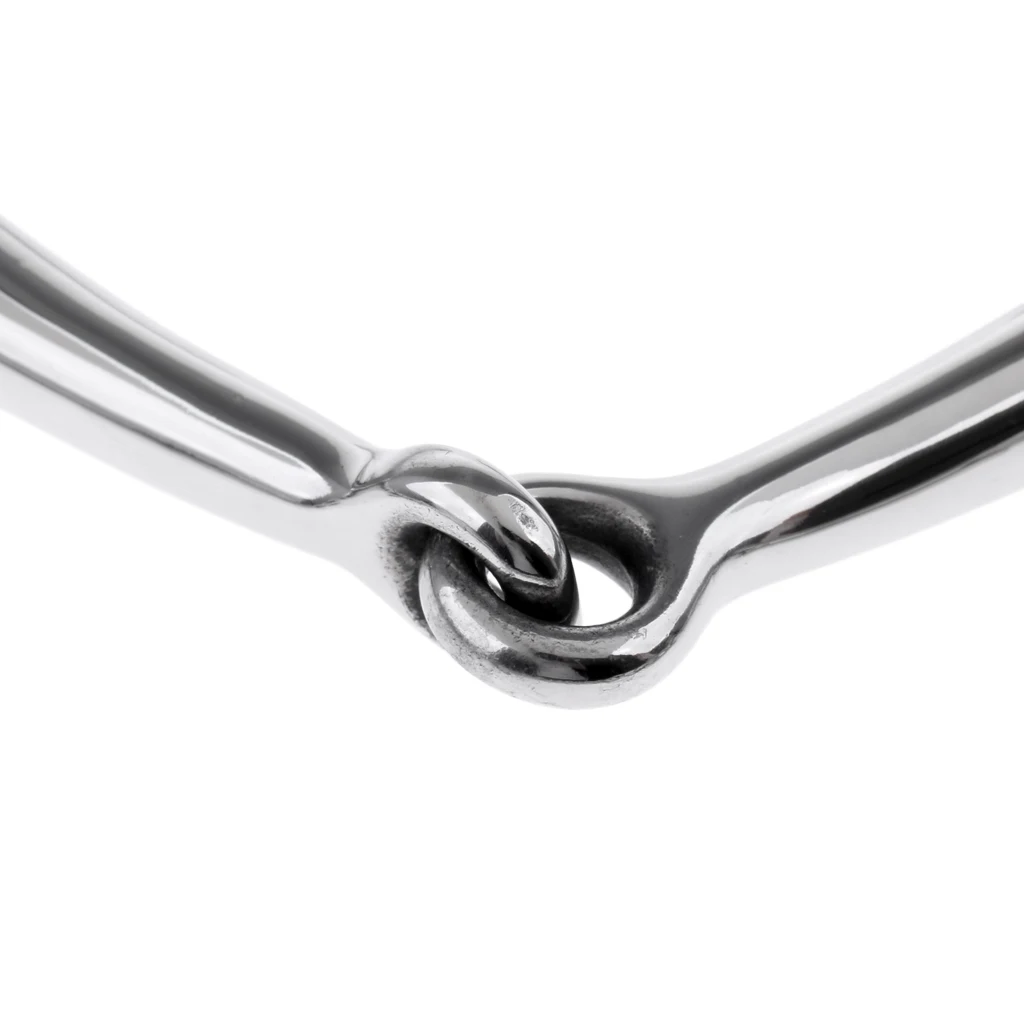 5นิ้ว Horse Bit Snaffle Curb Chain และ Curb ตะขอ-ทนทานและสนิม