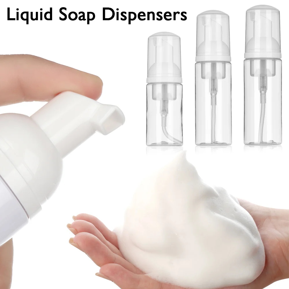 30/50/60/80 ML Nhựa Tạo Bọt Bình Xà Phòng Mousses Chất Lỏng Bình Đựng, bọt Dầu Gội Sữa Tắm Sữa Tắm Tạo Bọt Bơm Chai Mỹ Phẩm