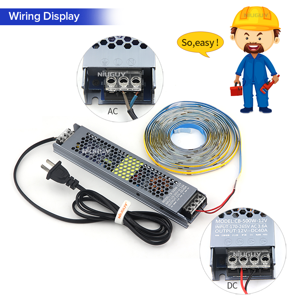 Chất Lượng Cao Siêu Mỏng Đèn LED Chiếu Sáng Transformers 12V 24V 60W 100W 150W 200W 300W 400W 500W Điều Khiển Chuyển Đổi