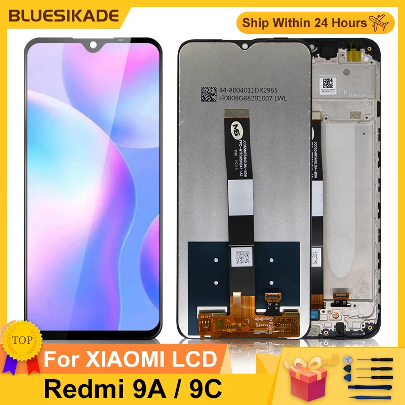 Keuze 6.53 "IPS Voor Xiaomi Redmi 9A Display Touch Screen Digitizer Voor Redmi 9C Lcd-scherm Montage vervangende Onderdelen