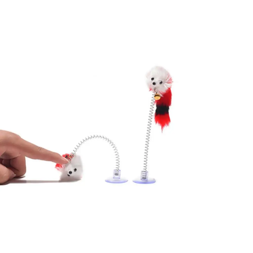 Lông Vũ Dính Mùa Xuân Đồ Chơi Hút Có Chuông Chuột Tương Tác Thú Cưng Công Cụ Thun Scratcher Chuột Teaser Giải Trí Nhiều Màu