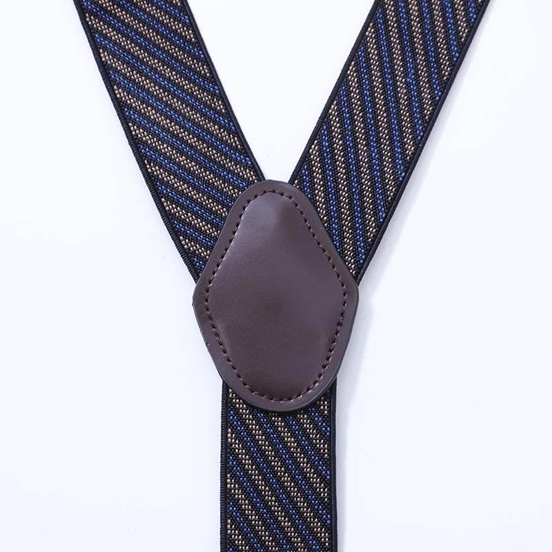 Tirantes de moda para hombre, tirantes elásticos ajustables para pantalones, 3,5 cm de ancho, espalda en Y, 6 Clips de Metal, correa para pantalones, cinturón, regalo para padre y marido
