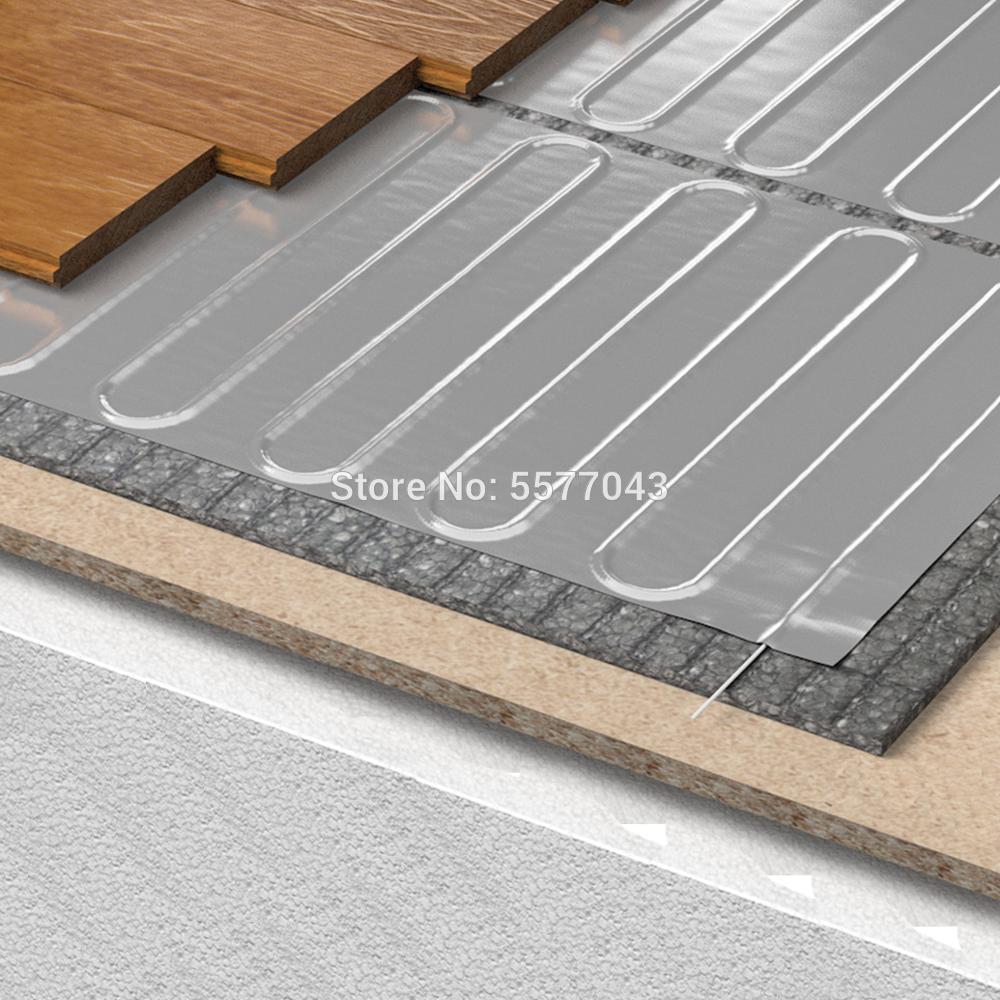 Electric Underfloor Heating System Aluminum Foil Mat Kit Heater For Laminate Carpet Wood Approved Floating Floor Tiles