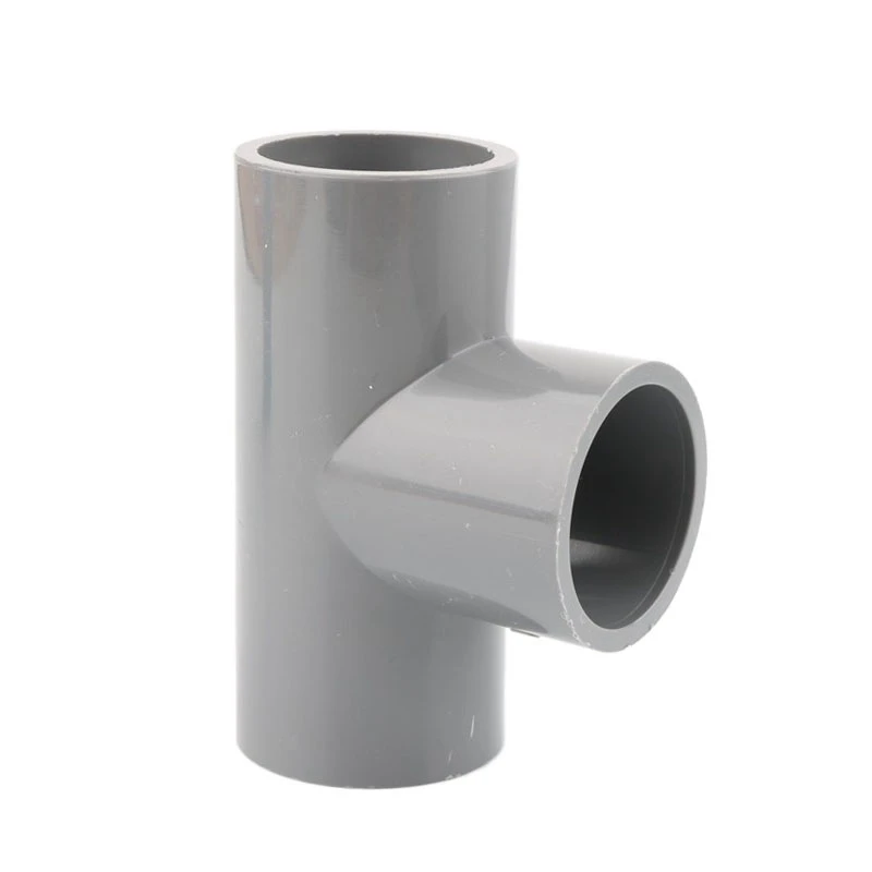 1Pc 20 25 32Mm Màu Xám Ống Nhựa PVC Kết Nối Thẳng Khuỷu Tay Thun Chéo Khớp Nối Ống Nước Adapter 3 4 5 6 Cách Khớp