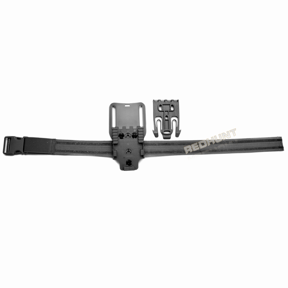 Tactical Drop Leg Holster QLS 19 22 Mid-low Belt Holster Loop Universal Pistol Holster Elactic Thigh Strap for Hunting